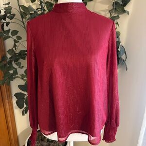 Bb Dakota long sleeve shimmer top size S